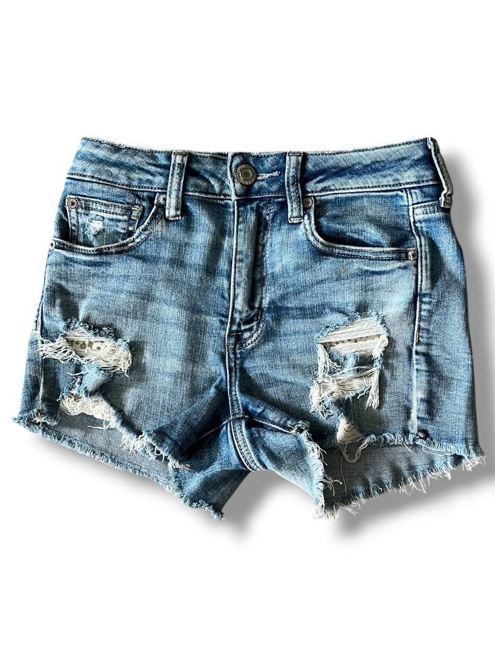 American Eagle Outfitters Distressed Denim Shorts size 4